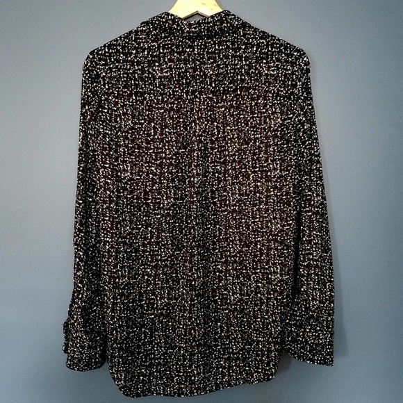Mossimo Black & White Button Down Sz M - Picture 5 of 8